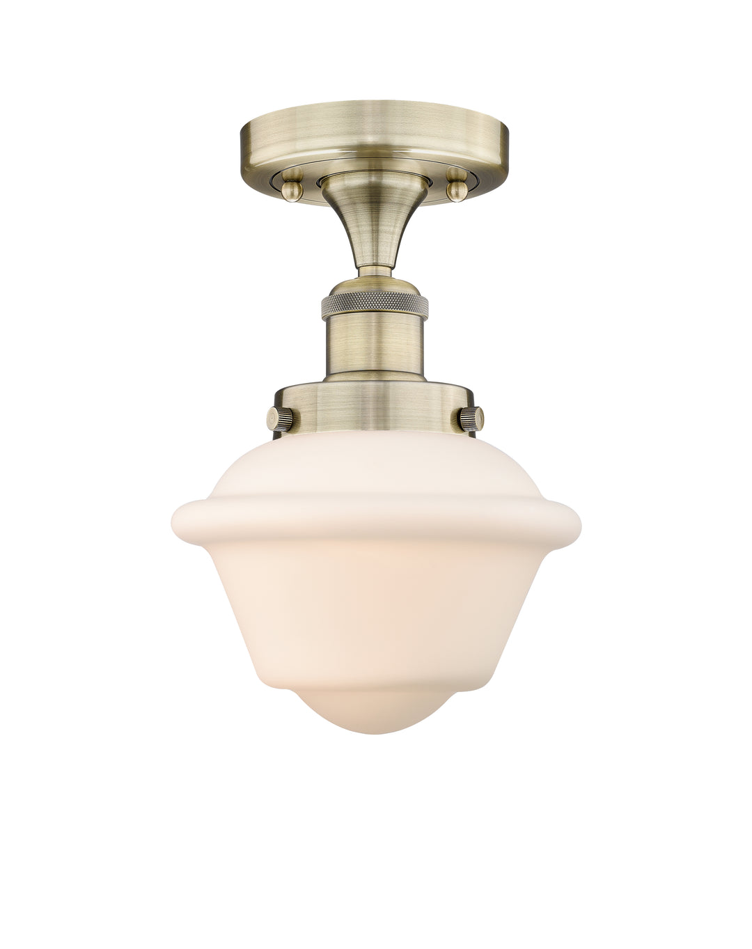 Innovations Lighting Oxford 7.5" Semi-Flush Mount - Antique Brass