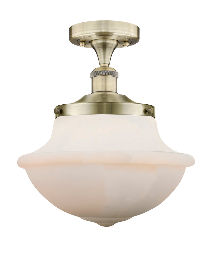 Innovations Lighting Oxford 12" Semi-Flush Mount - Antique Brass