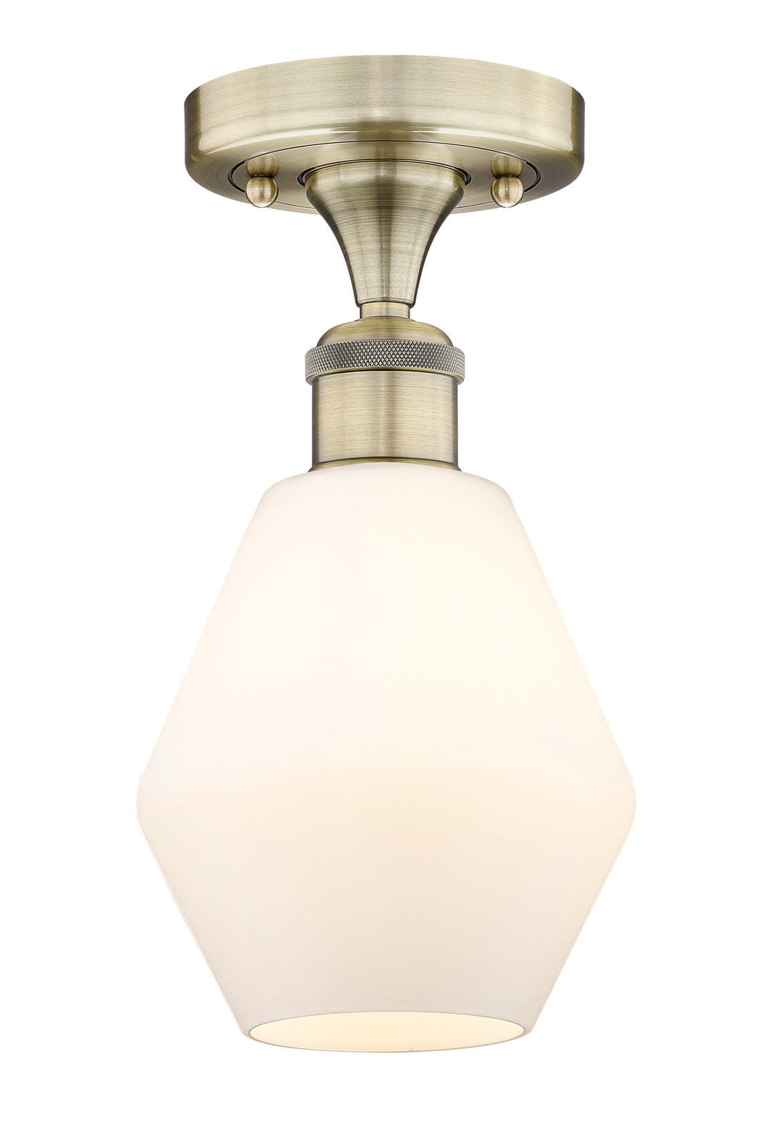 Innovations Lighting Cindyrella 6" Semi-Flush Mount - Antique Brass