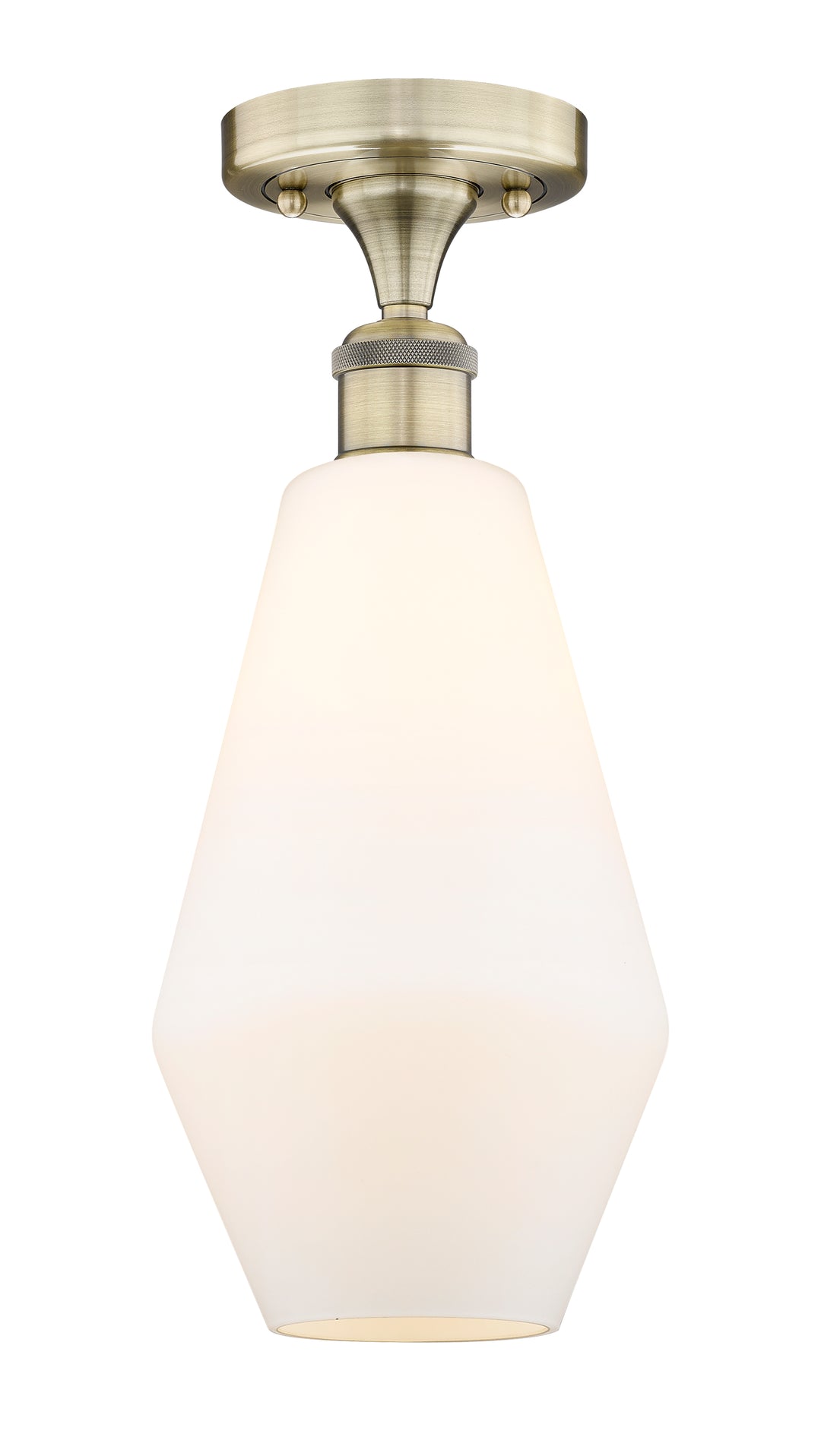 Innovations Lighting Cindyrella 7" Semi-Flush Mount - Antique Brass