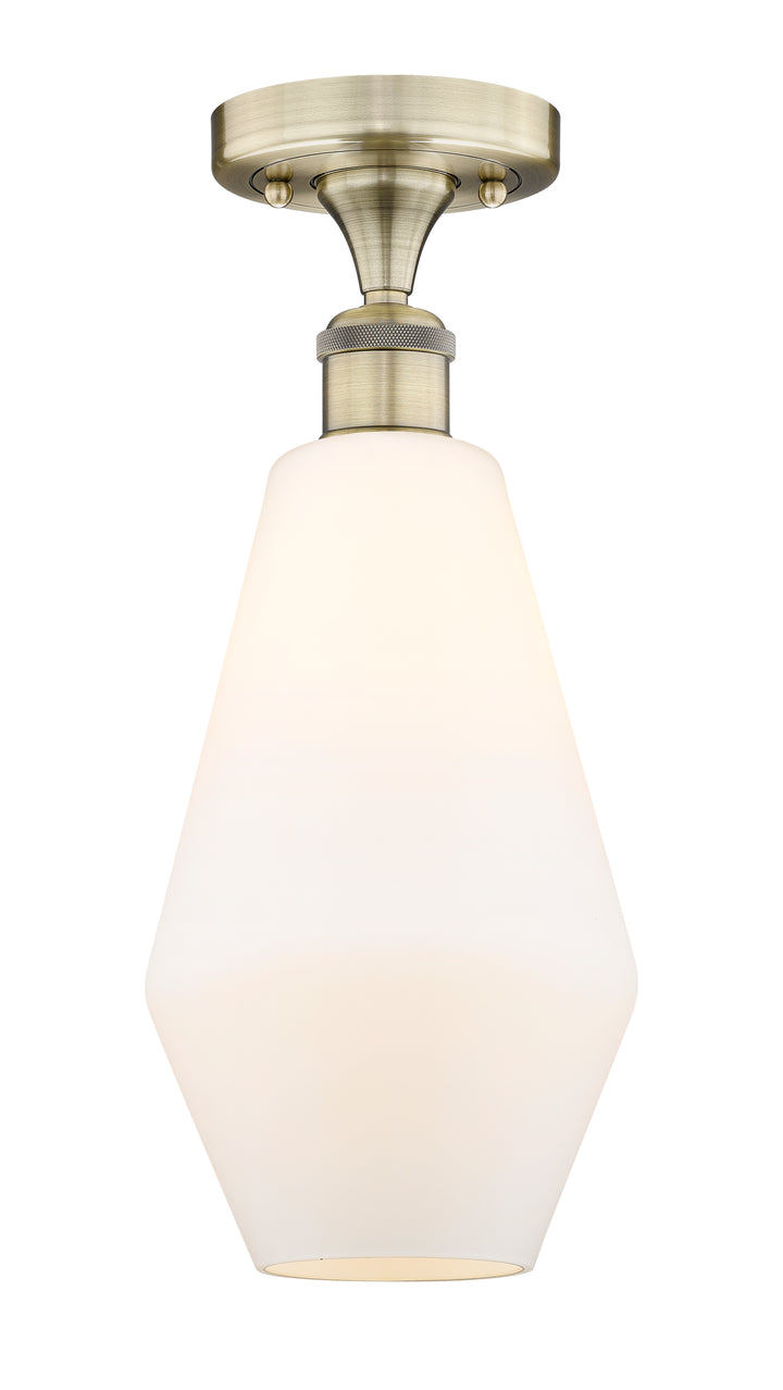 Innovations Lighting Cindyrella 7" Semi-Flush Mount - Antique Brass