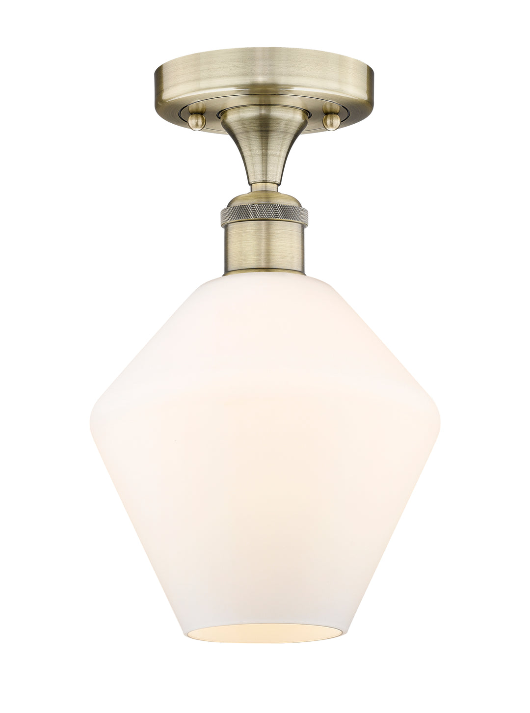 Innovations Lighting Cindyrella 8" Semi-Flush Mount - Antique Brass