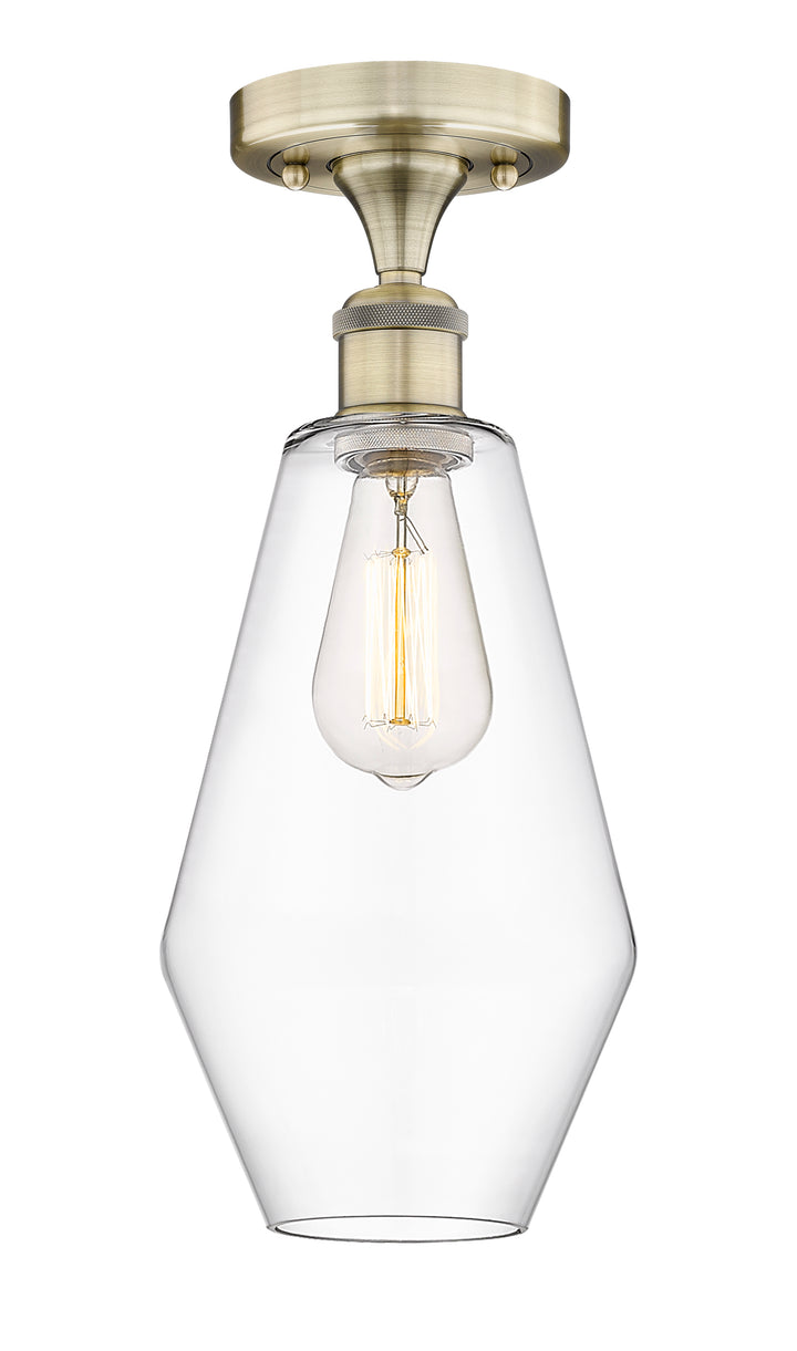 Innovations Lighting Cindyrella 7" Semi-Flush Mount - Antique Brass