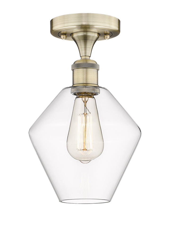 Innovations Lighting Cindyrella 8" Semi-Flush Mount - Antique Brass