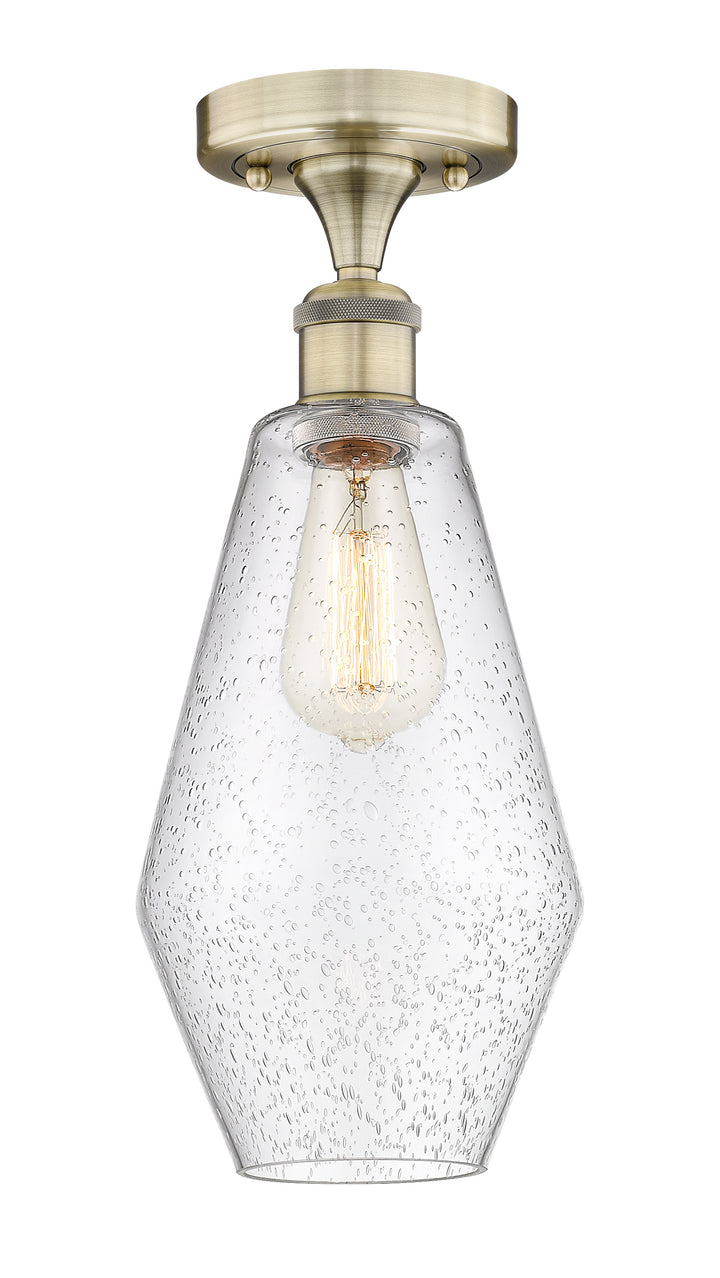 Innovations Lighting Cindyrella 7" Semi-Flush Mount - Antique Brass