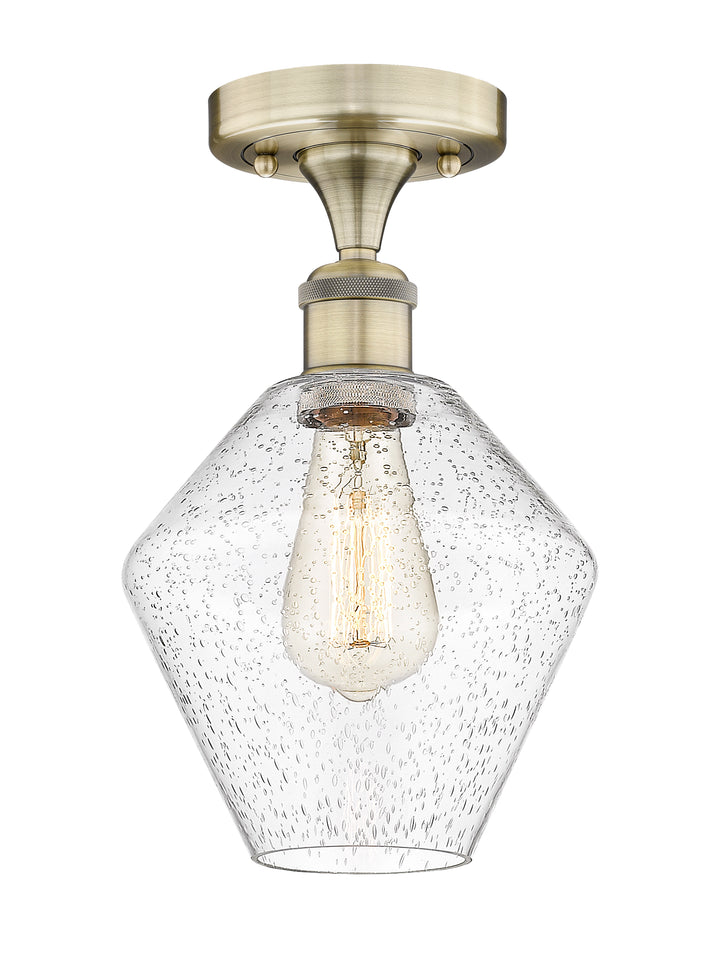 Innovations Lighting Cindyrella 8" Semi-Flush Mount - Antique Brass