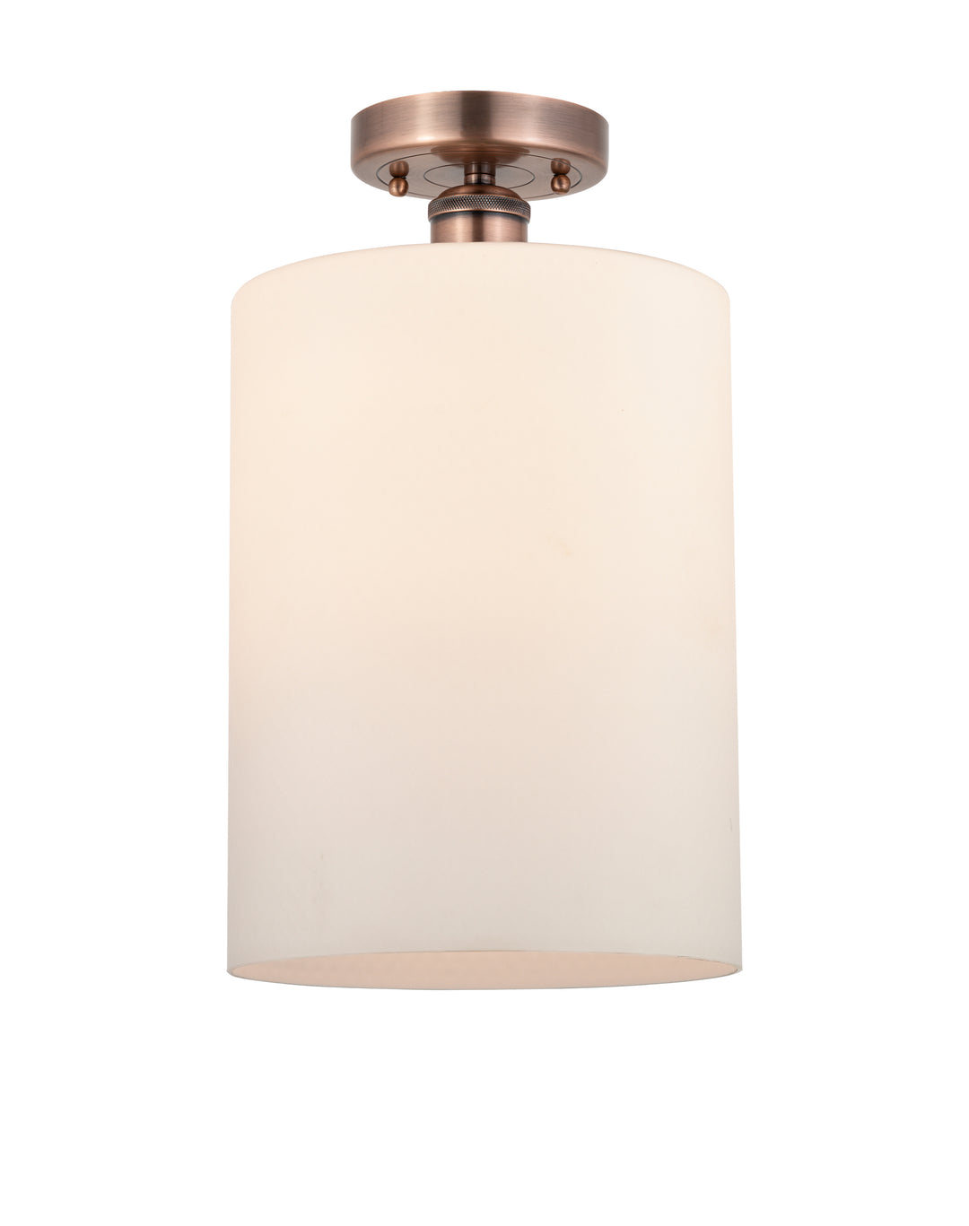 Innovations Lighting Cobbleskill 9" Semi-Flush Mount - Antique Copper