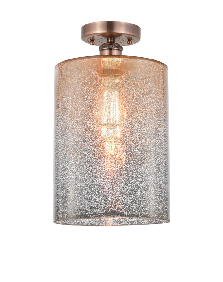 Innovations Lighting Cobbleskill 9" Semi-Flush Mount - Antique Copper
