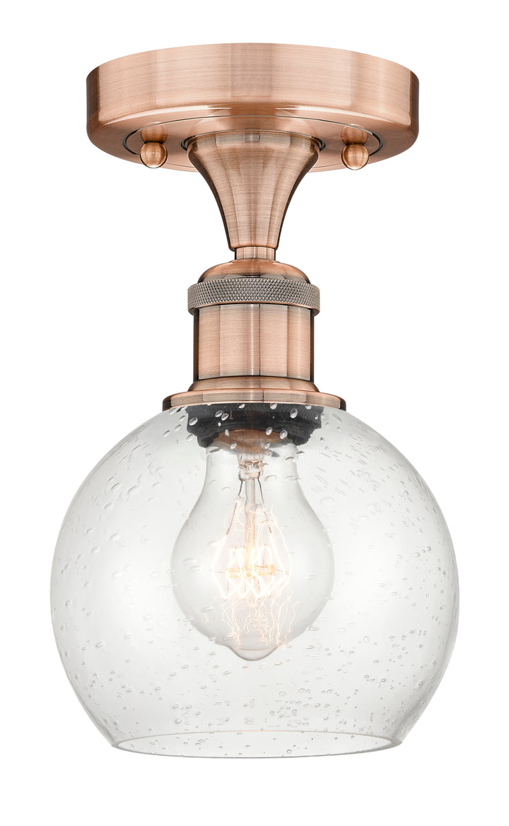 Innovations Lighting Athens 6" Semi-Flush Mount - Antique Copper