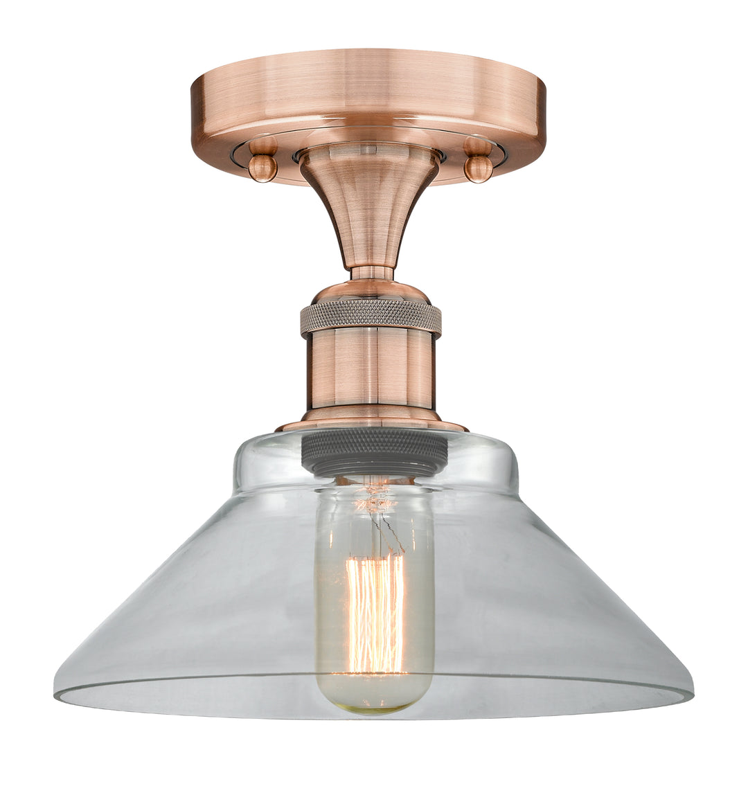 Innovations Lighting Orwell 9" Flush Mount - Antique Copper