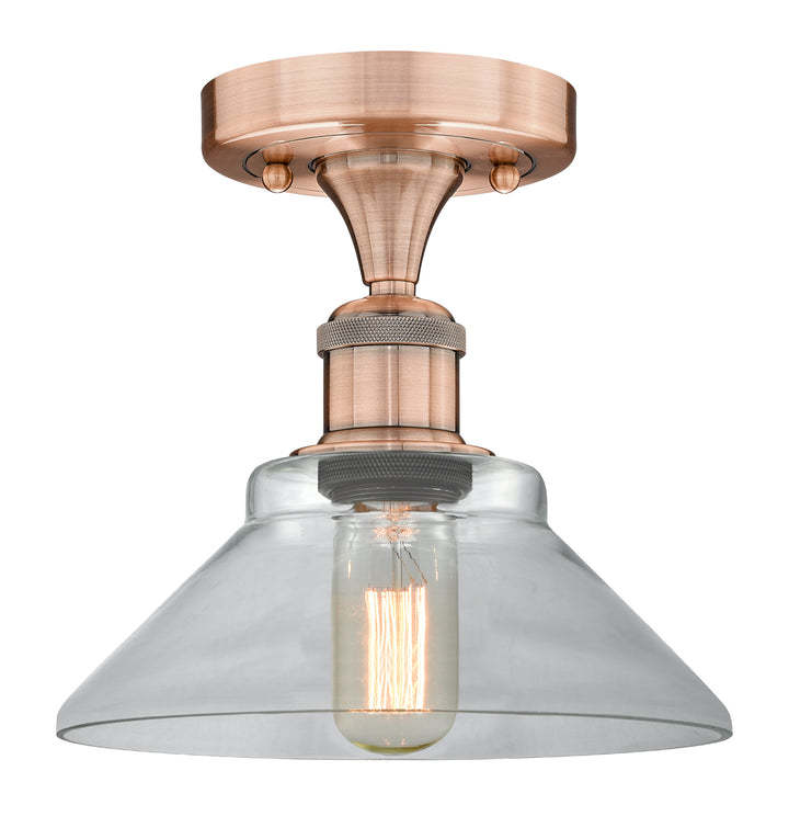Innovations Lighting Orwell 9" Flush Mount - Antique Copper