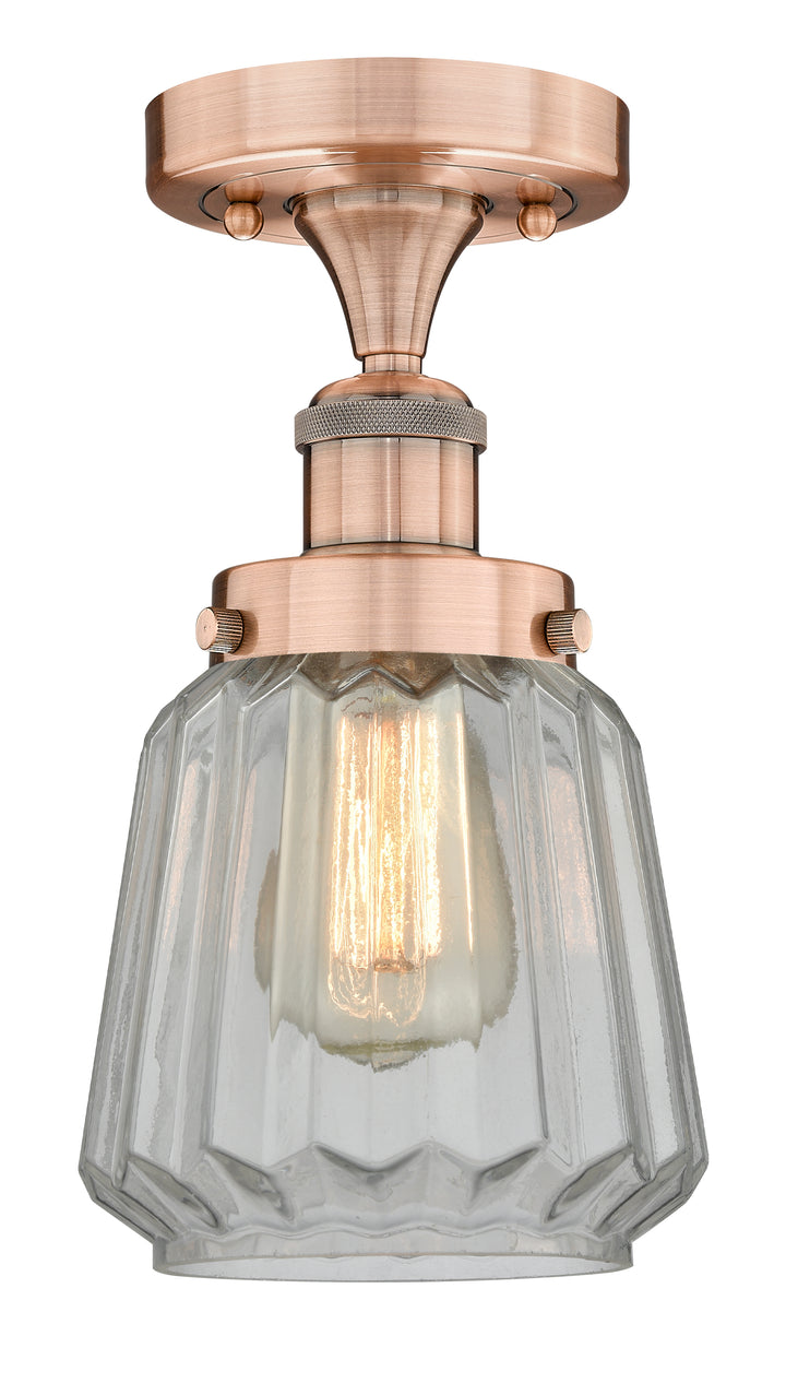 Innovations Lighting Chatham 6" Semi-Flush Mount - Antique Copper