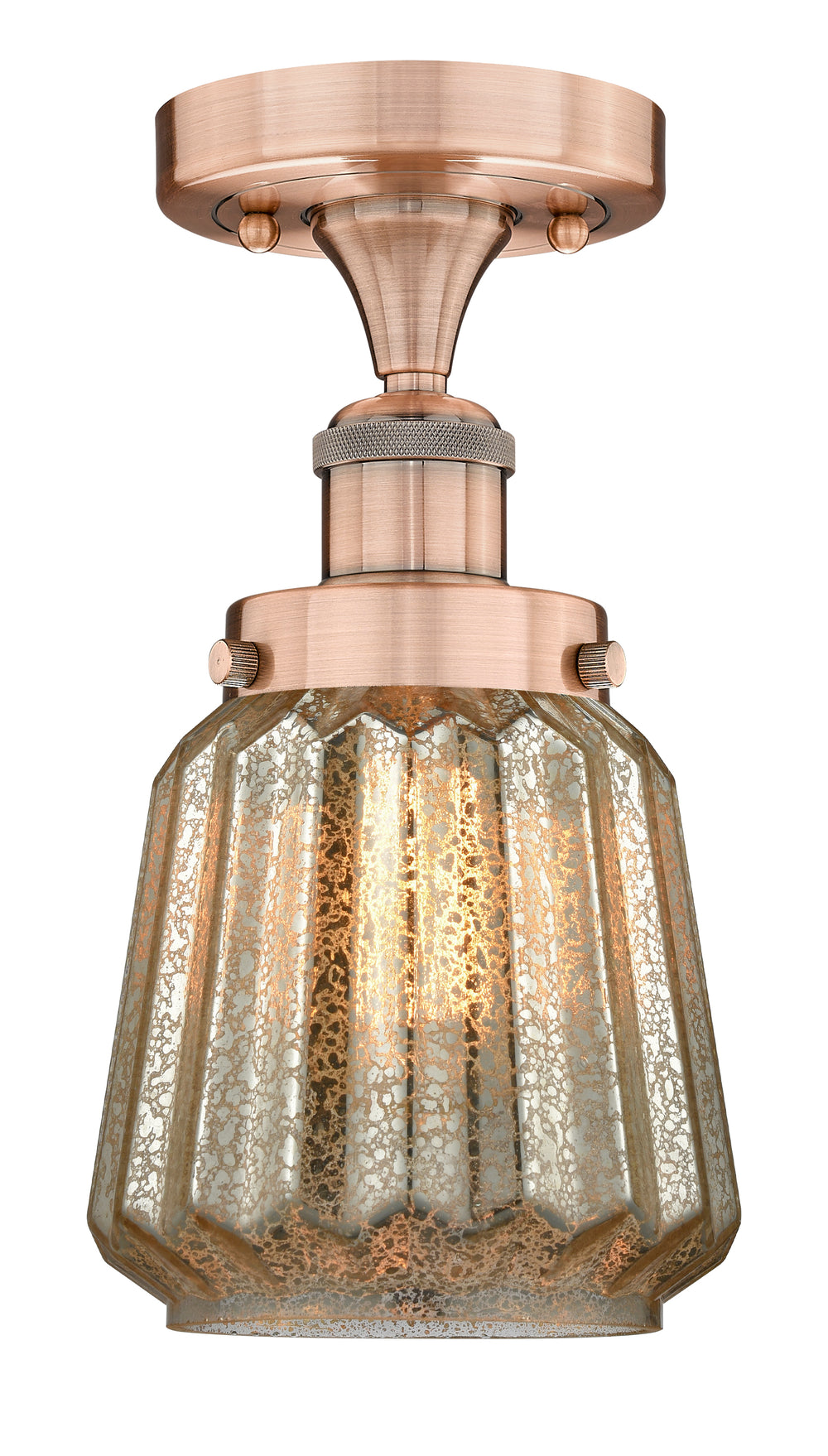 Innovations Lighting Chatham 6" Semi-Flush Mount - Antique Copper