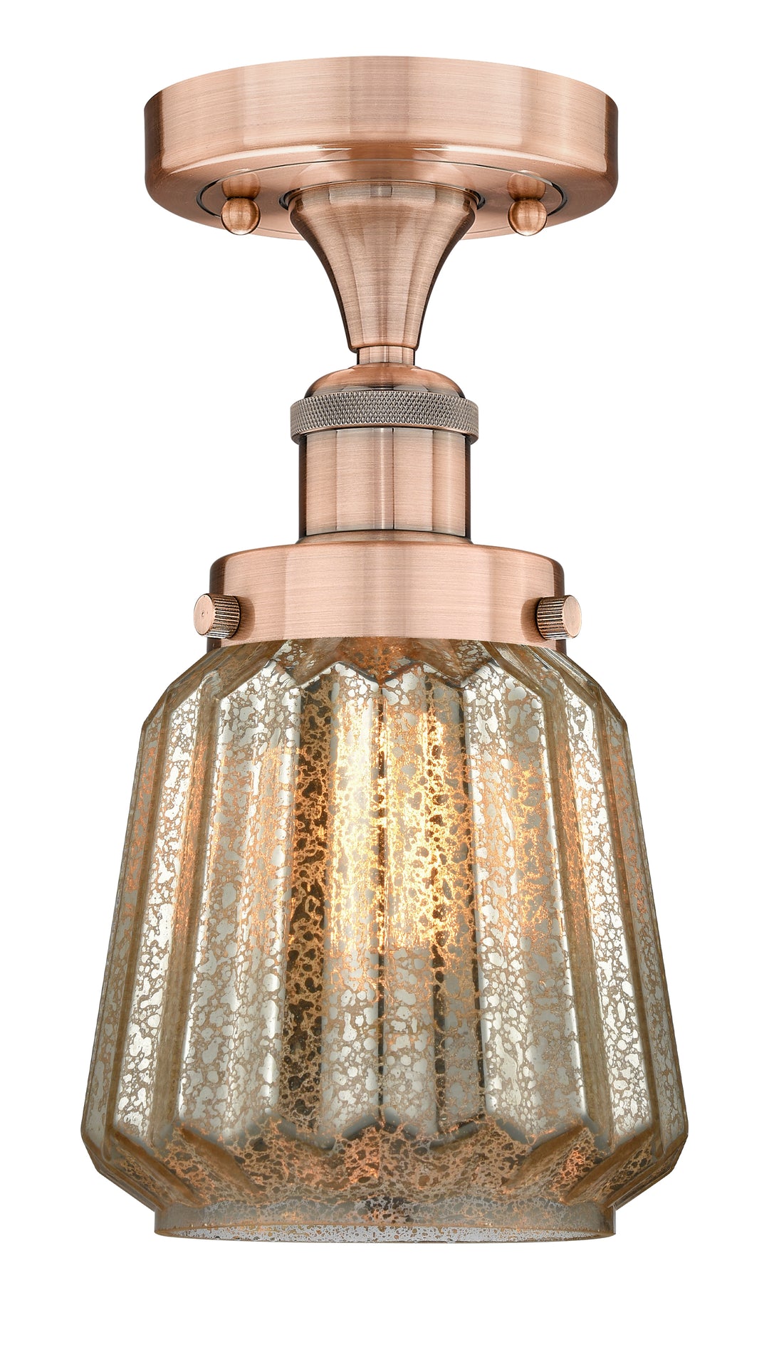Innovations Lighting Chatham 6" Semi-Flush Mount - Antique Copper