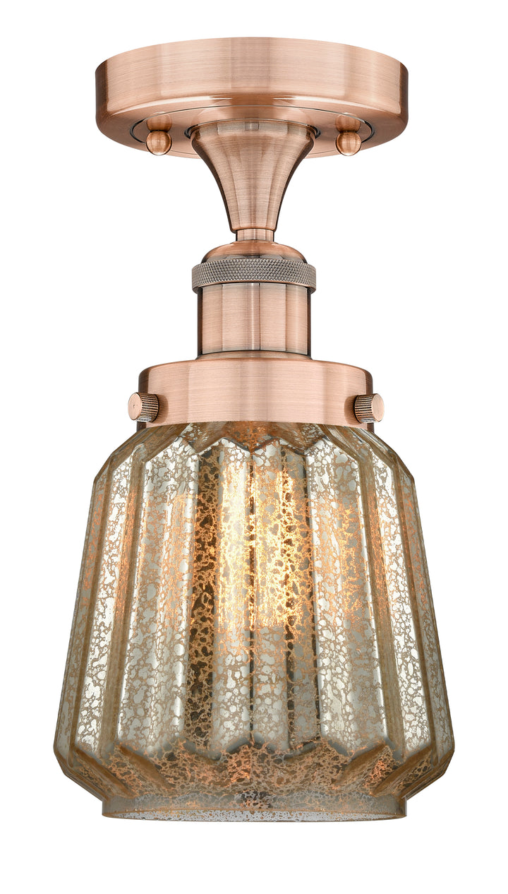 Innovations Lighting Chatham 6" Semi-Flush Mount - Antique Copper