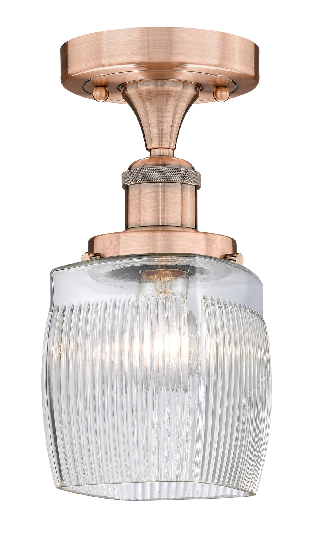 Innovations Lighting Colton 6" Semi-Flush Mount - Antique Copper