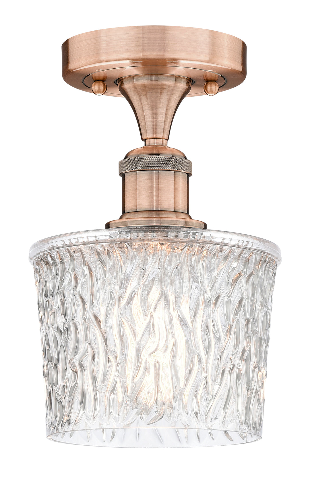 Innovations Lighting Niagara 6.5" Semi-Flush Mount - Antique Copper