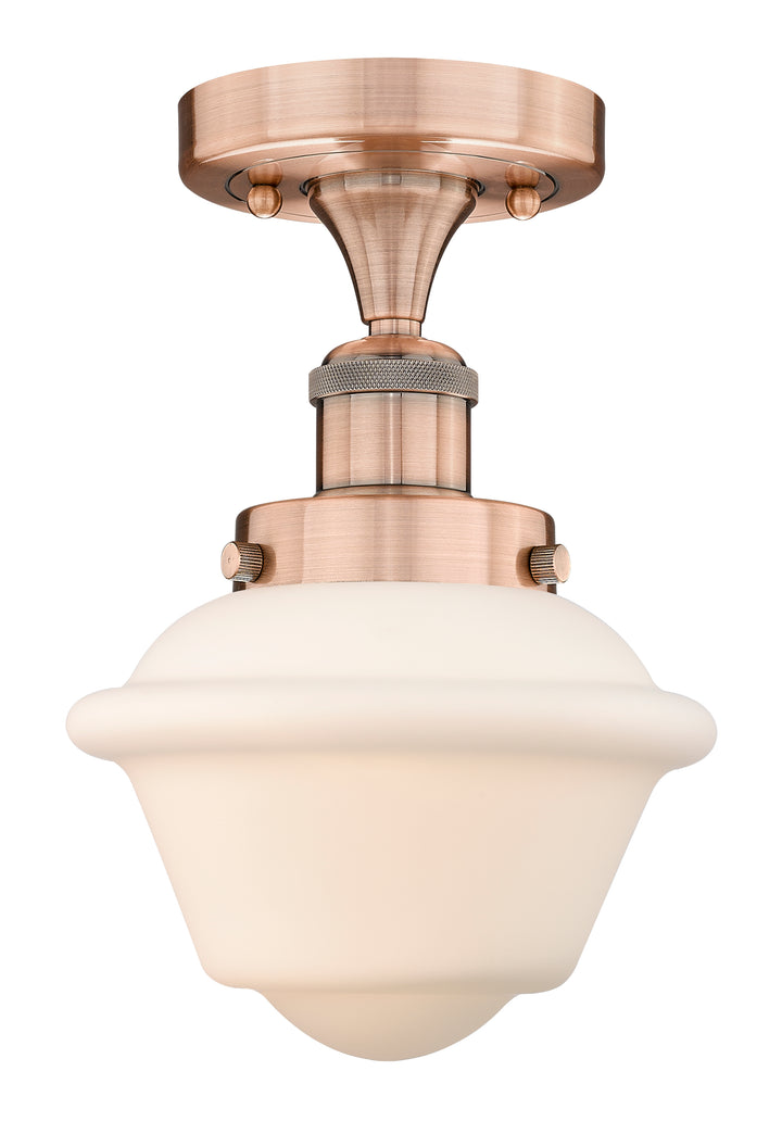 Innovations Lighting Oxford 7.5" Semi-Flush Mount - Antique Copper