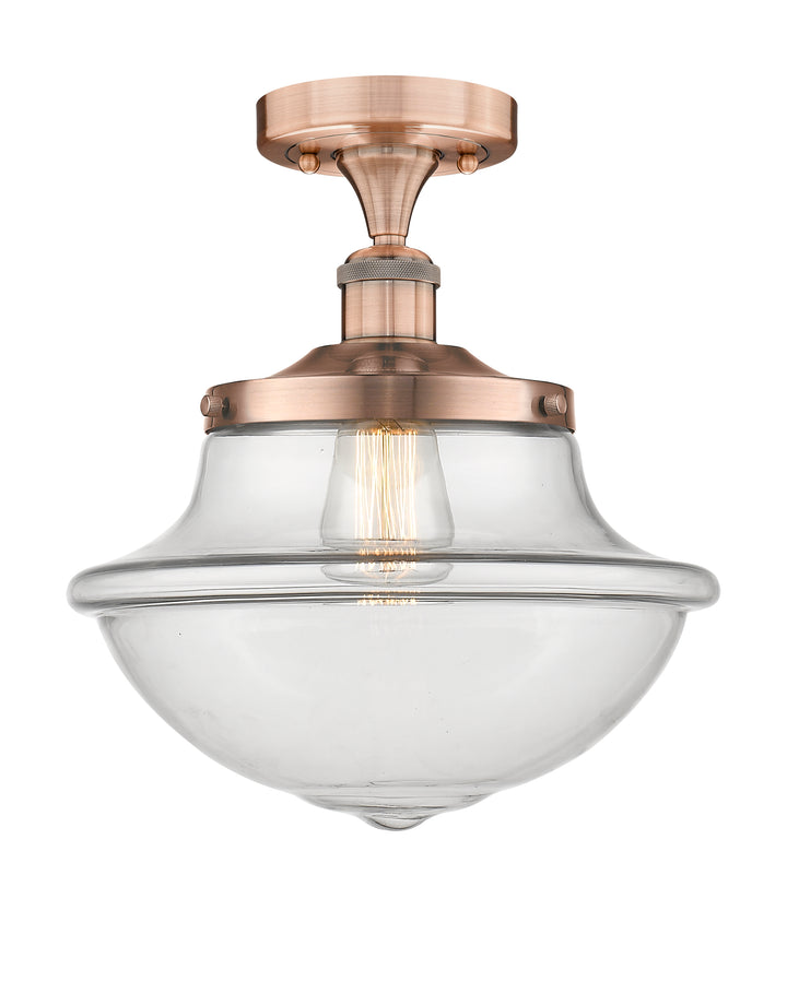 Innovations Lighting Oxford 12" Semi-Flush Mount - Antique Copper