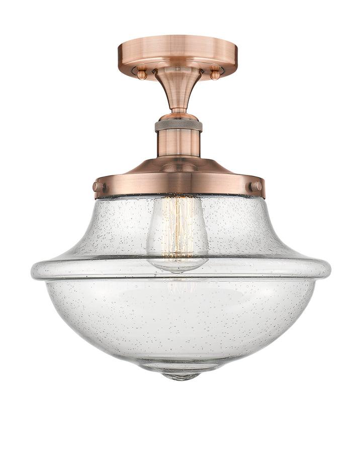 Innovations Lighting Oxford 12" Semi-Flush Mount - Antique Copper