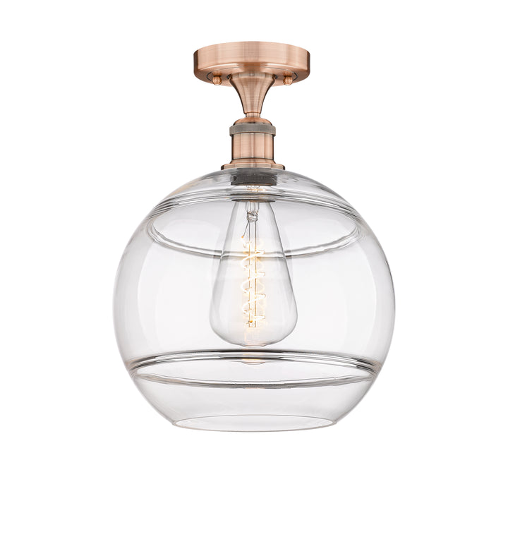 Innovations Lighting Rochester 12" Semi-Flush Mount - Antique Copper