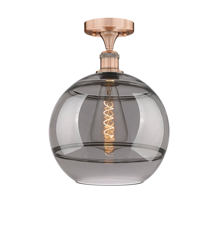 Innovations Lighting Rochester 12" Semi-Flush Mount - Antique Copper