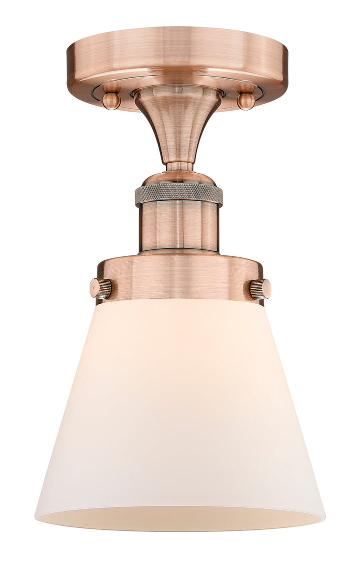 Innovations Lighting Cone 6" Semi-Flush Mount - Antique Copper
