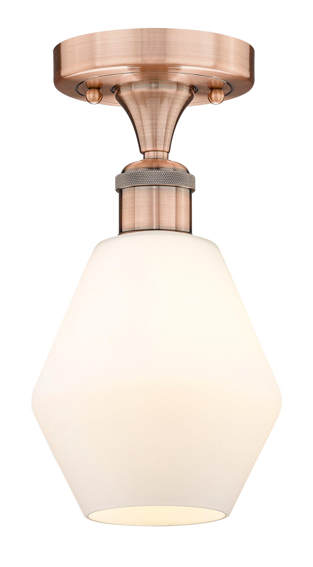 Innovations Lighting Cindyrella 6" Semi-Flush Mount - Antique Copper