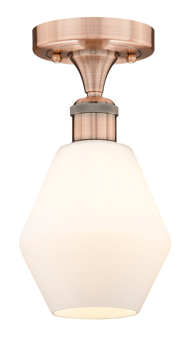 Innovations Lighting Cindyrella 6" Semi-Flush Mount - Antique Copper
