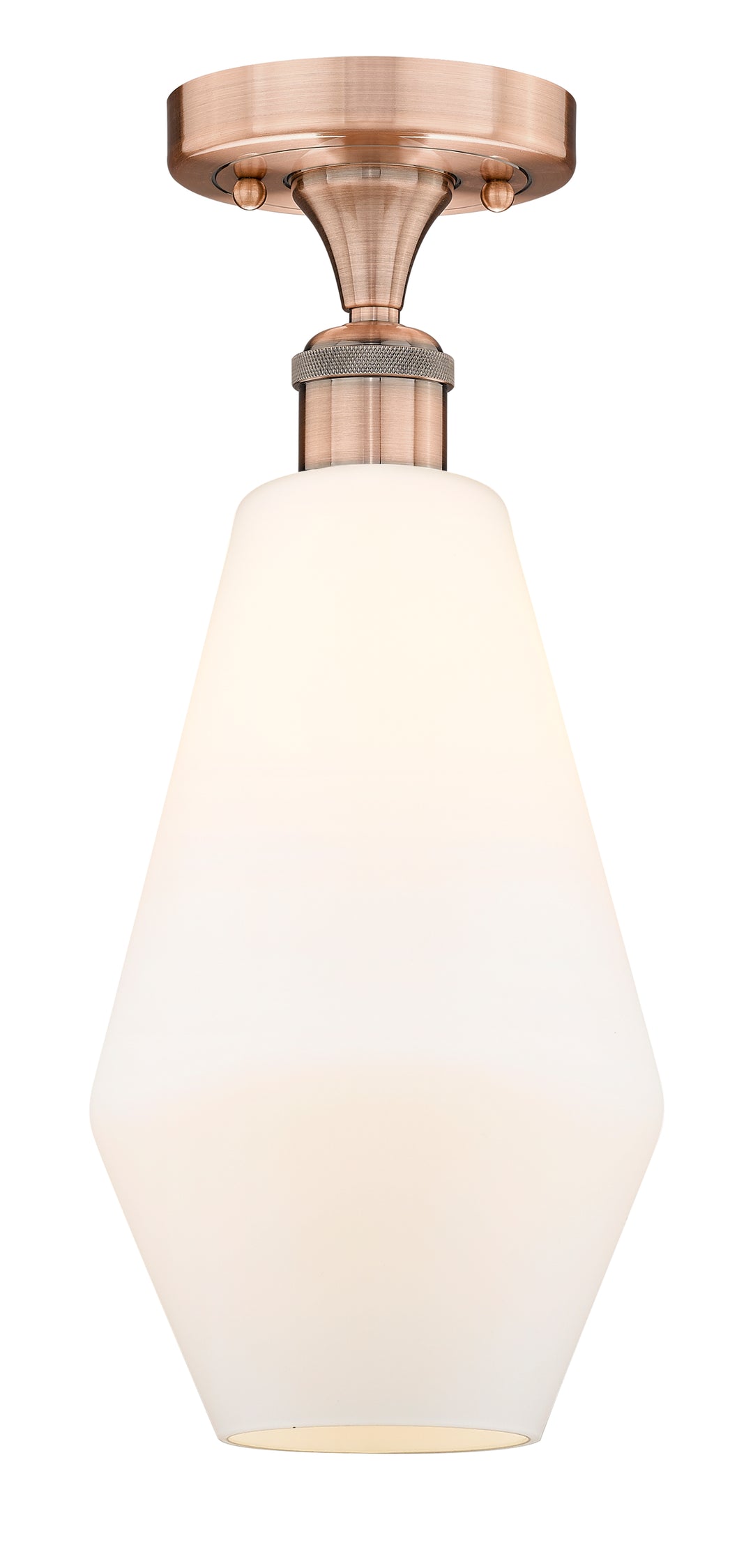 Innovations Lighting Cindyrella 7" Semi-Flush Mount - Antique Copper