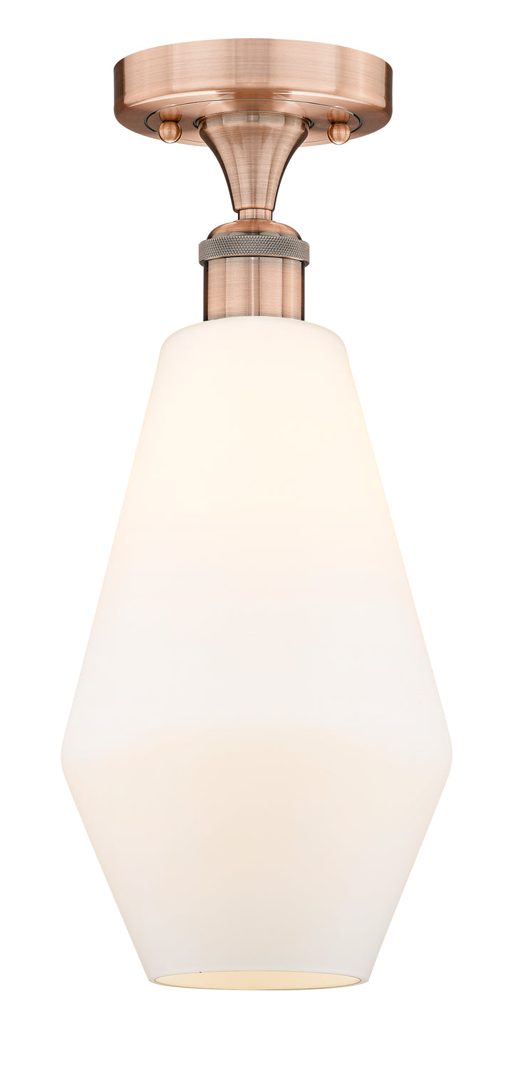 Innovations Lighting Cindyrella 7" Semi-Flush Mount - Antique Copper