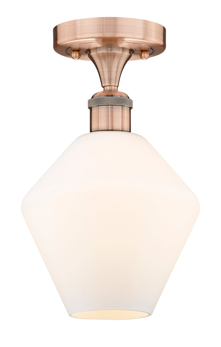 Innovations Lighting Cindyrella 8" Semi-Flush Mount - Antique Copper