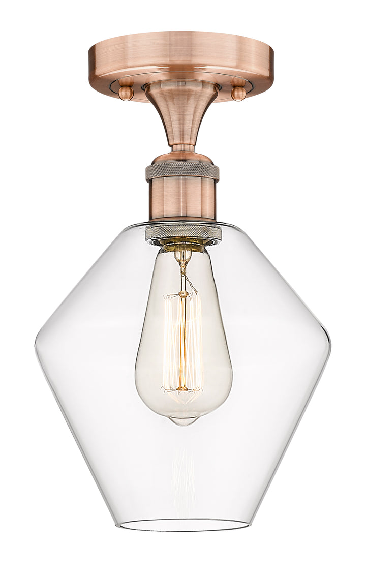 Innovations Lighting Cindyrella 8" Semi-Flush Mount - Antique Copper