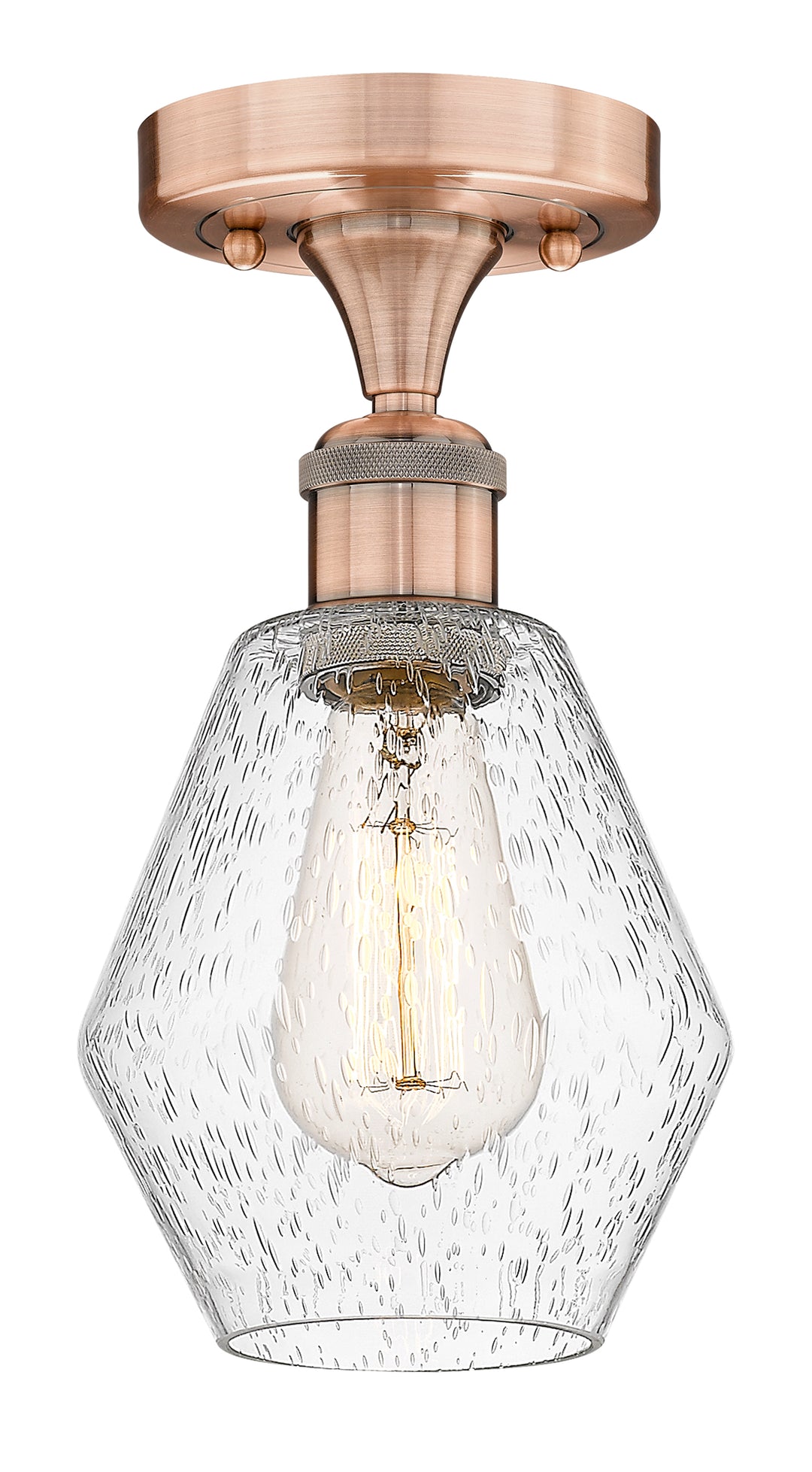 Innovations Lighting Cindyrella 6" Semi-Flush Mount - Antique Copper