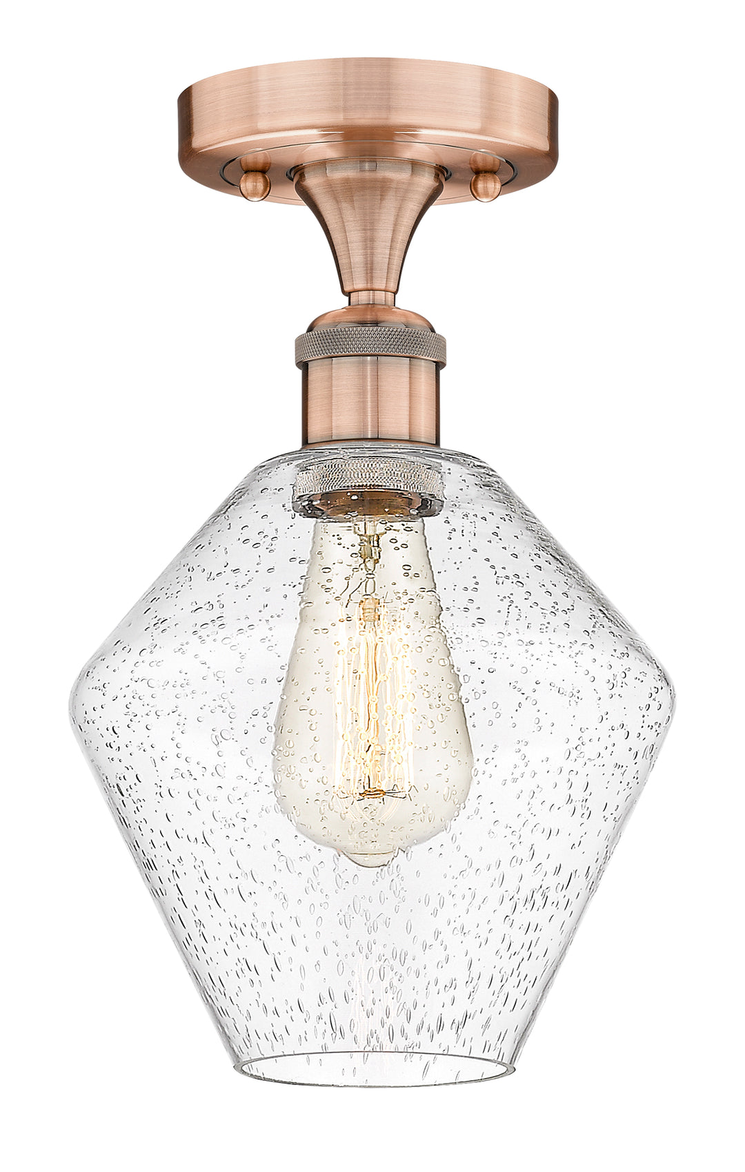 Innovations Lighting Cindyrella 8" Semi-Flush Mount - Antique Copper