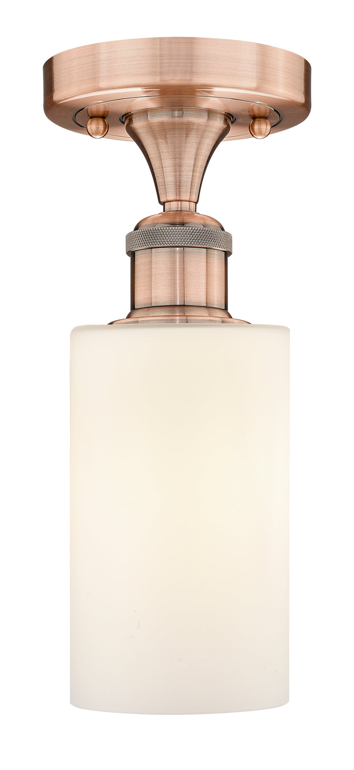 Innovations Lighting Clymer 4" Semi-Flush Mount - Antique Copper