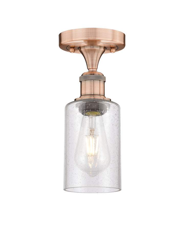Innovations Lighting Clymer 4" Semi-Flush Mount - Antique Copper