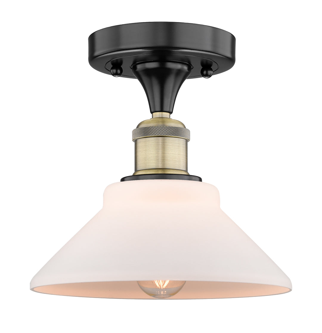 Innovations Lighting Orwell 9" Flush Mount - Black Antique Brass