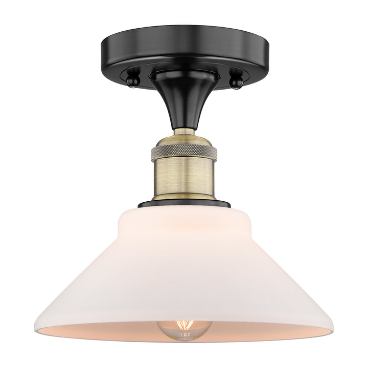 Innovations Lighting Orwell 9" Flush Mount - Black Antique Brass