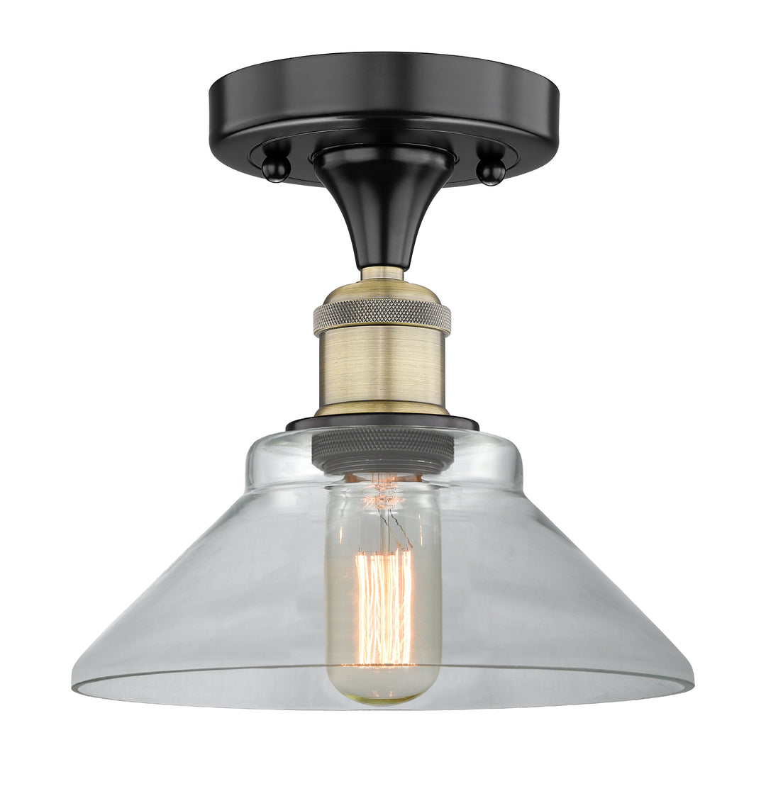Innovations Lighting Orwell 9" Flush Mount - Black Antique Brass