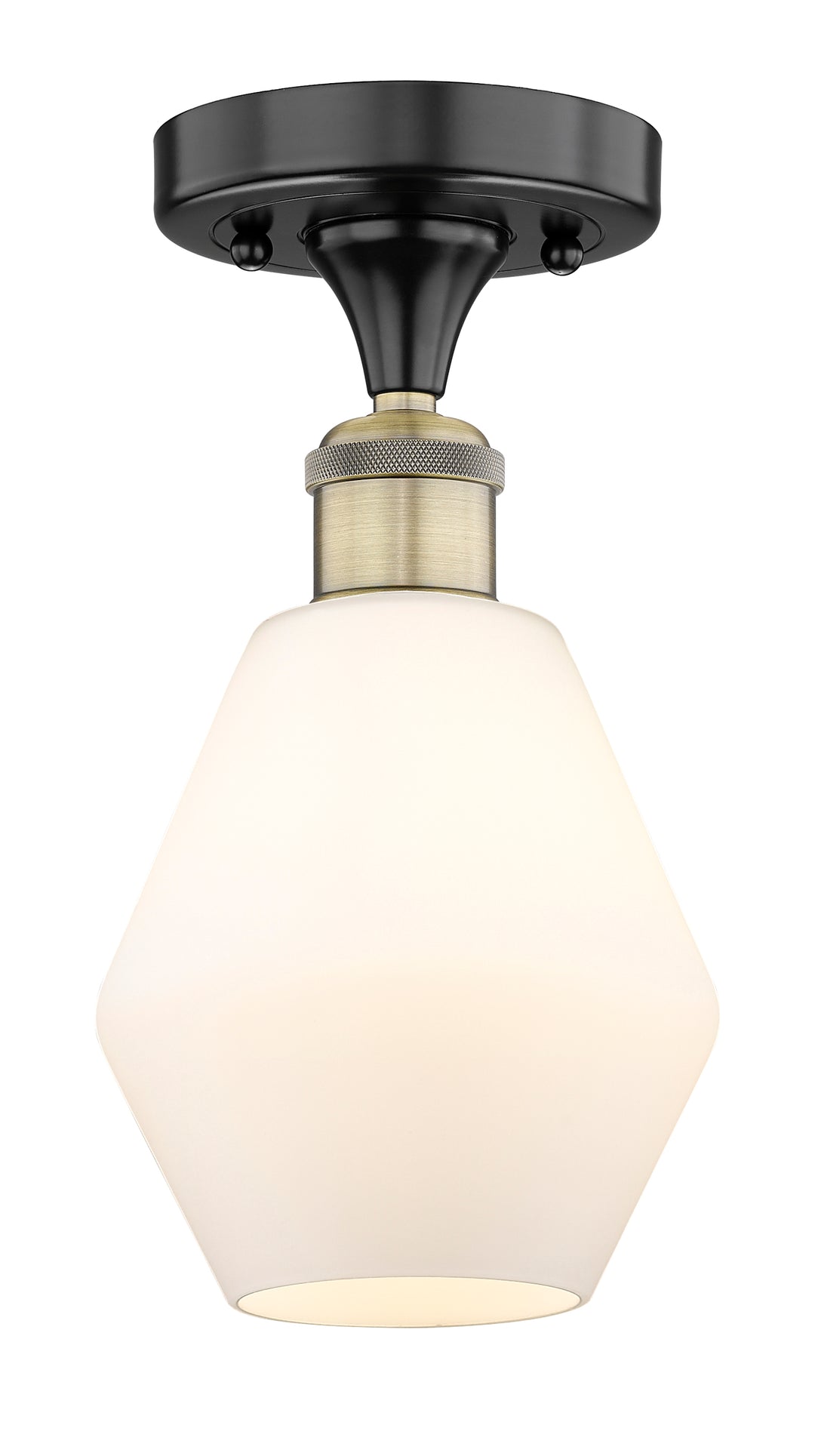 Innovations Lighting Cindyrella 6" Semi-Flush Mount - Black Antique Brass
