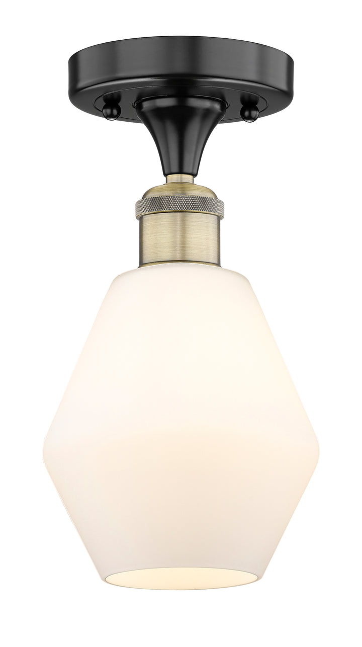 Innovations Lighting Cindyrella 6" Semi-Flush Mount - Black Antique Brass