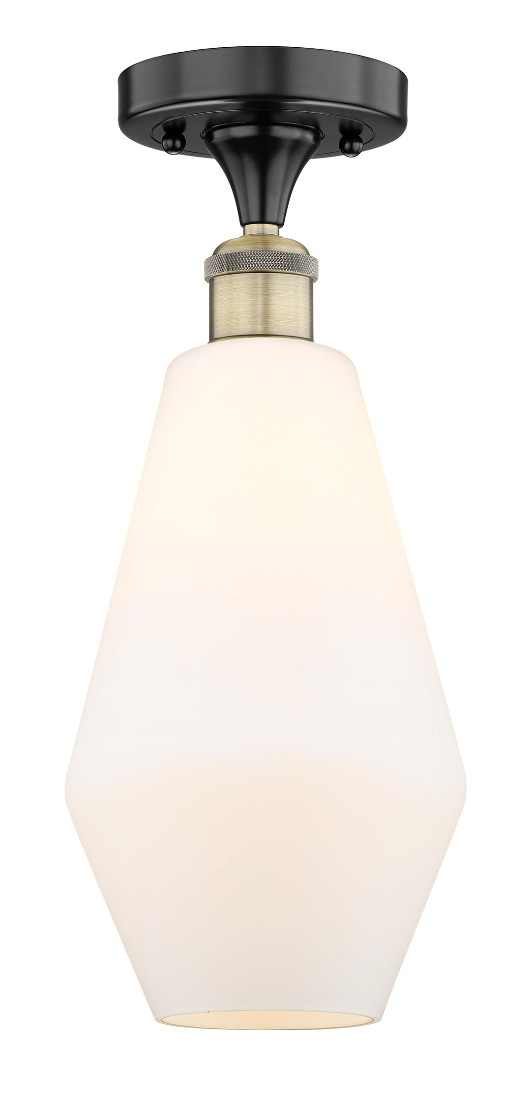 Innovations Lighting Cindyrella 7" Semi-Flush Mount - Black Antique Brass