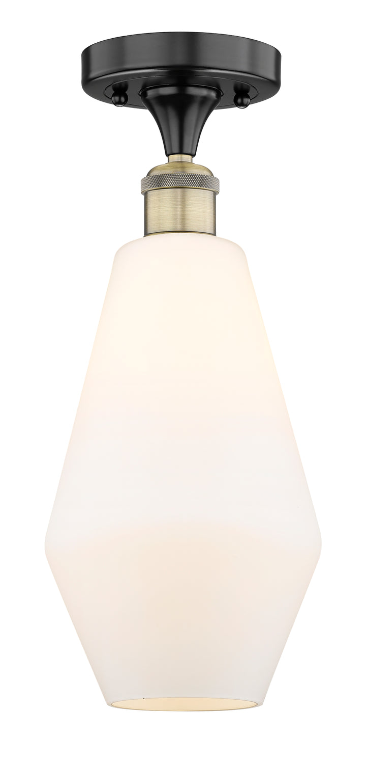 Innovations Lighting Cindyrella 7" Semi-Flush Mount - Black Antique Brass