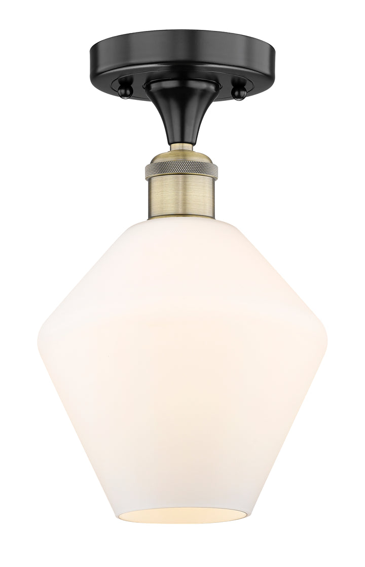 Innovations Lighting Cindyrella 8" Semi-Flush Mount - Black Antique Brass