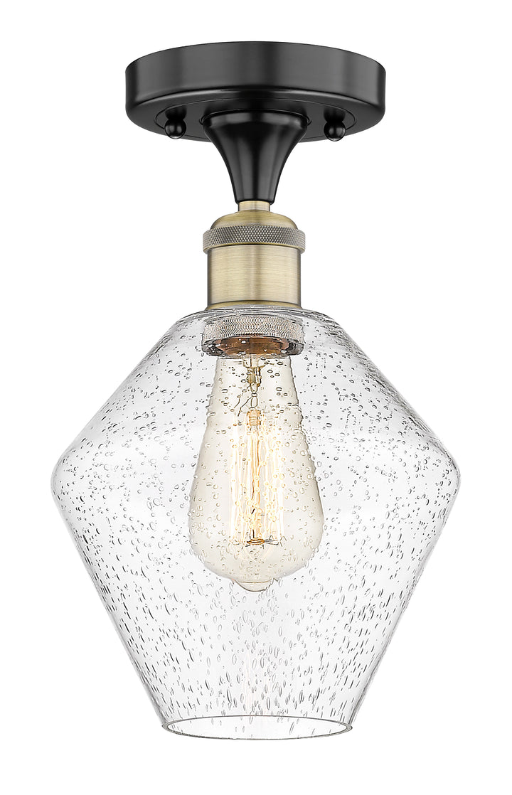 Innovations Lighting Cindyrella 8" Semi-Flush Mount - Black Antique Brass