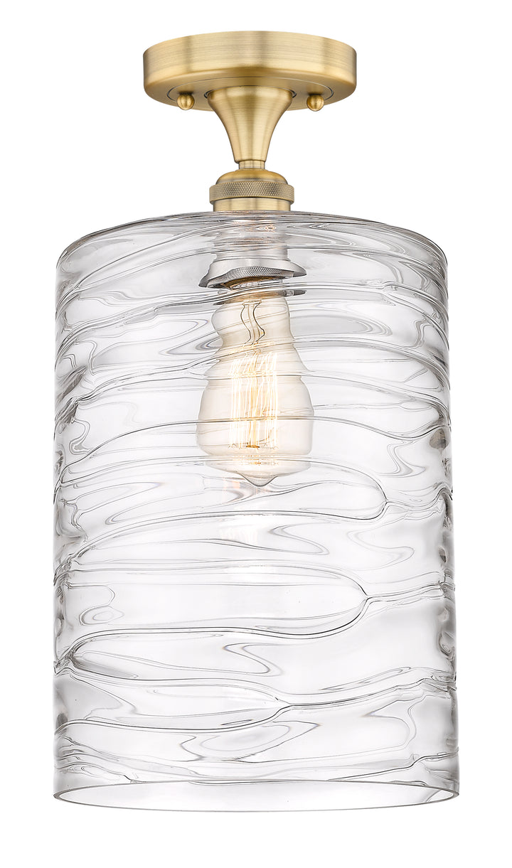 Innovations Lighting Cobbleskill 9" Semi-Flush Mount - Brushed Brass