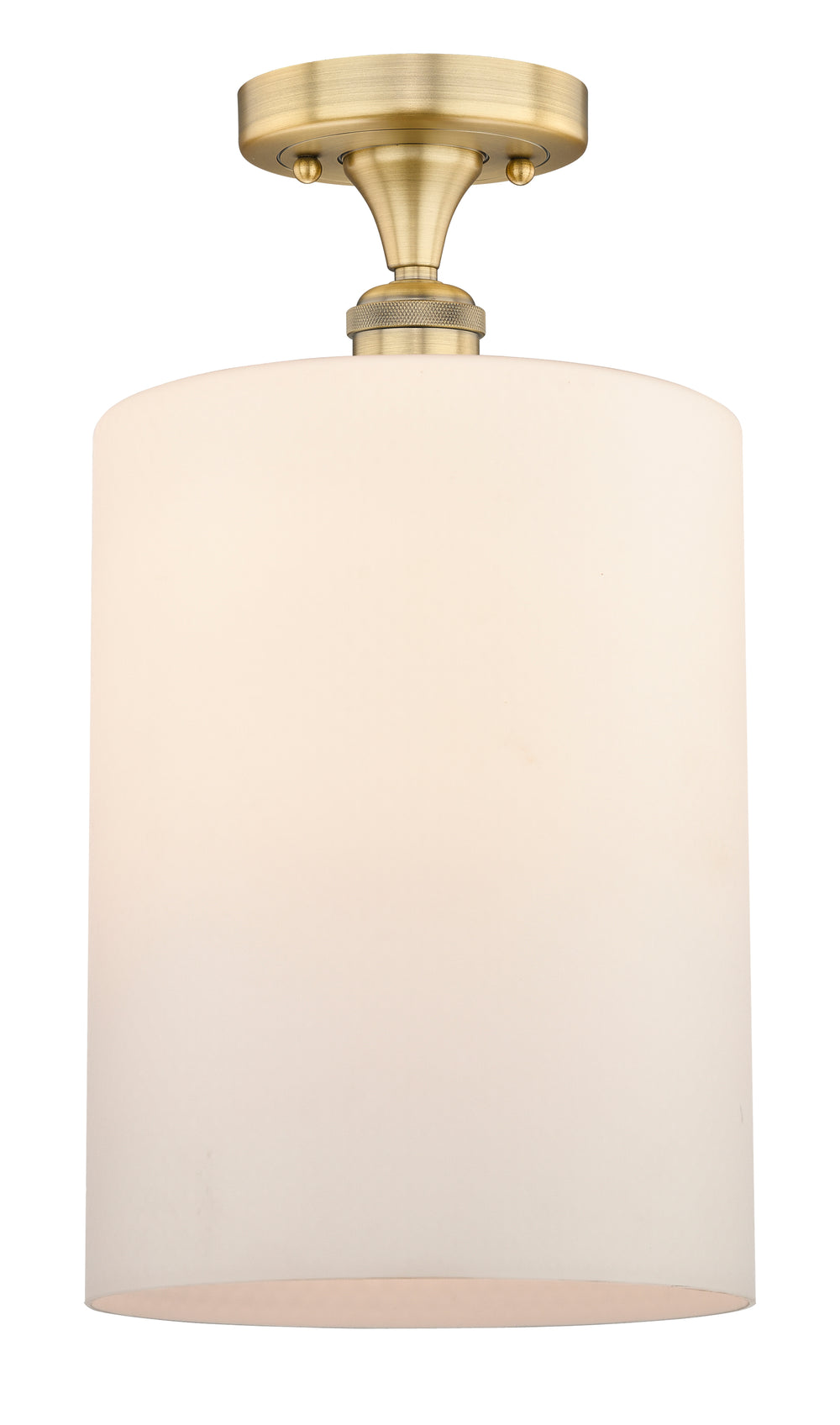 Innovations Lighting Cobbleskill 9" Semi-Flush Mount - Brushed Brass