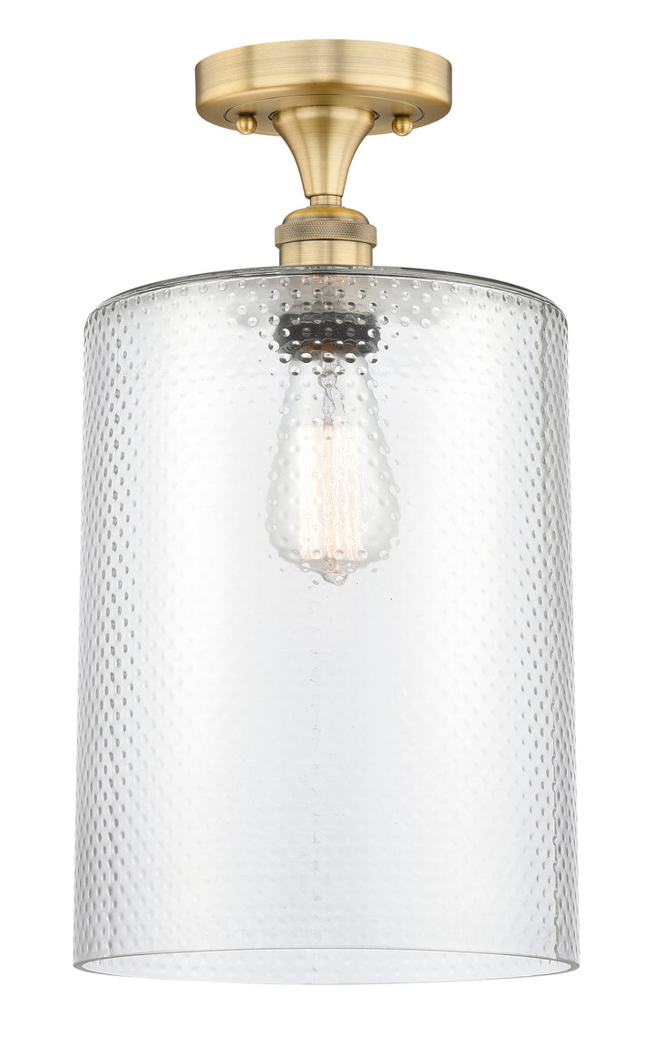 Innovations Lighting Cobbleskill 9" Semi-Flush Mount - Brushed Brass