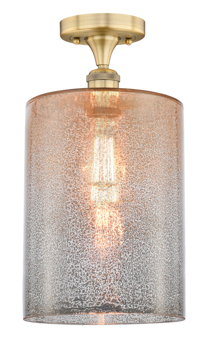 Innovations Lighting Cobbleskill 9" Semi-Flush Mount - Brushed Brass